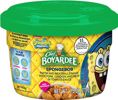 Spongebob Microwavable Cup - Spongebob Chef Boyardee (500x500), Png Download