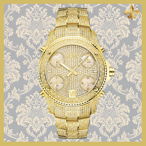 Diamond & Yellow Gold 26mm Watch - Jbw Jb-6213-a Watch Online In India (480x480), Png Download