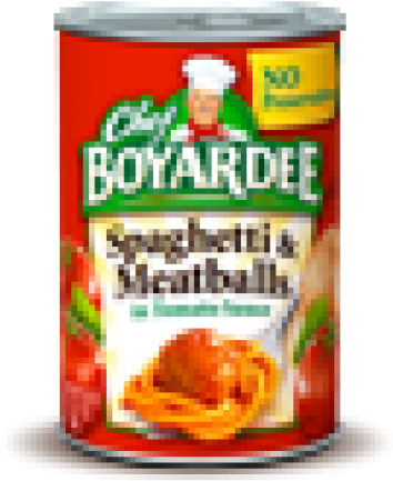 Chef Boyardee Spaghetti & Meatballs 14.5 Oz (500x500), Png Download