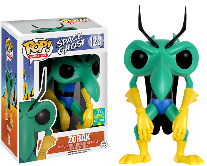 Funko Pop Vinyl Space Ghost Zorak Sdcc 2016 Exclusive - Space Ghost Pop Vinyl (750x590), Png Download