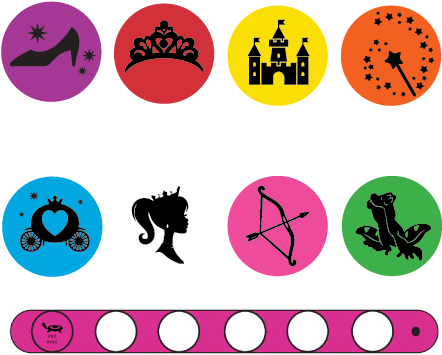 Wrap N Snaps Pink Princess Bracelet System - Bracelet (550x550), Png Download