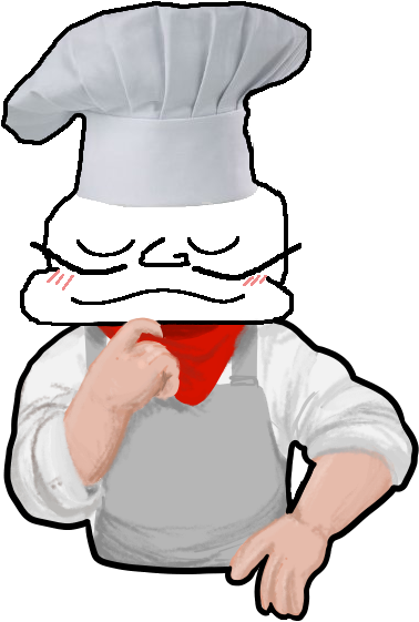 Hehe I Think I'a Look Pretty Spiffy Can't Wait Till - Khonjin Gay Spaghetti Chef (480x576), Png Download