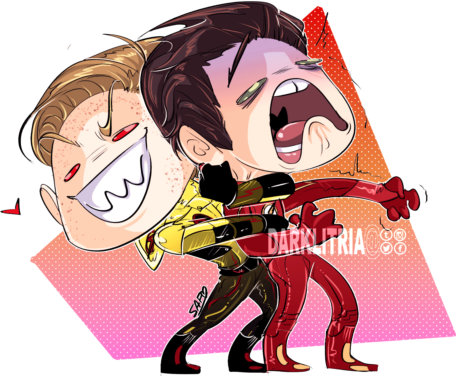 Darklitria On Twitter - Eobard Thawne (1837x1555), Png Download