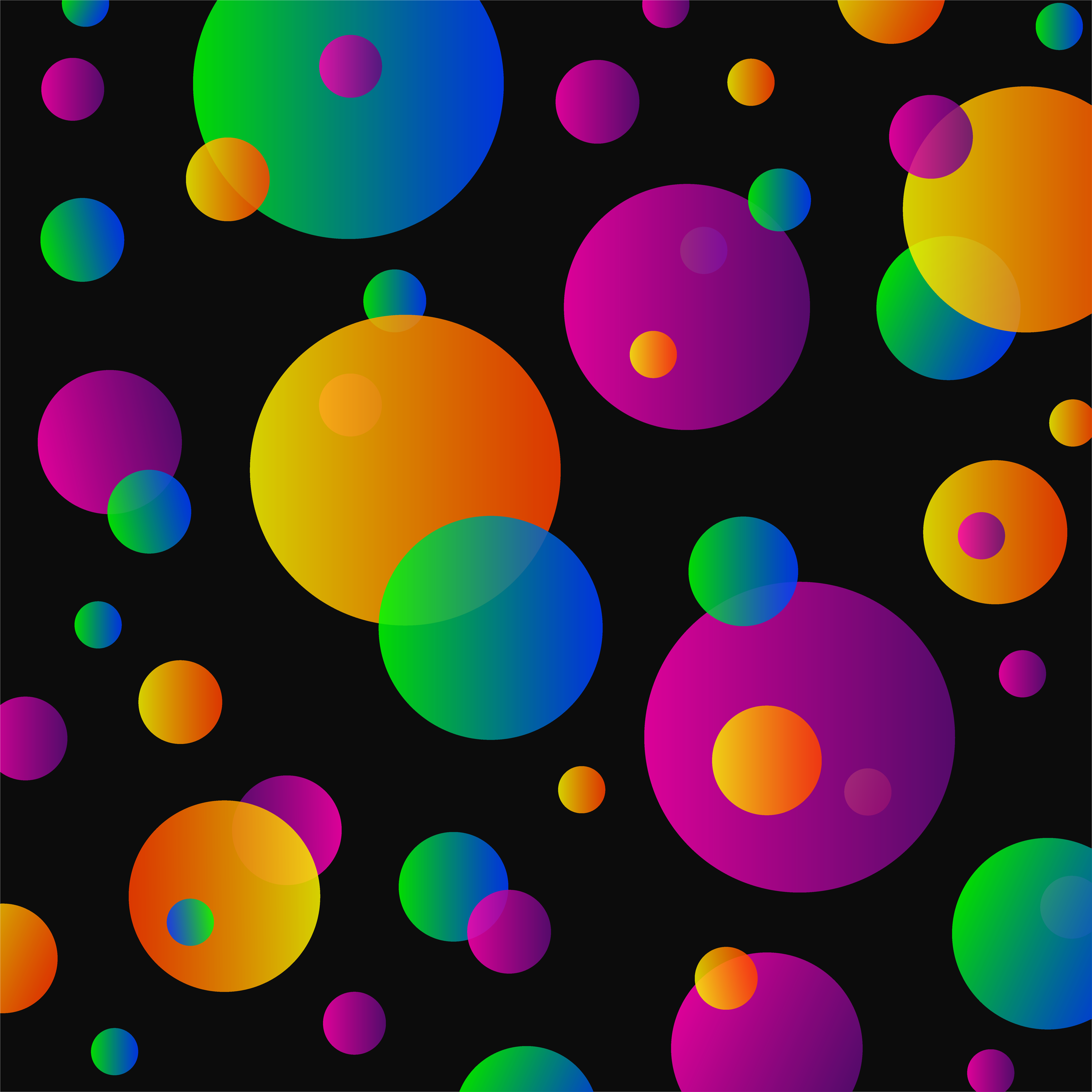 Dots Clipart Colorful Circle (7090x7450), Png Download