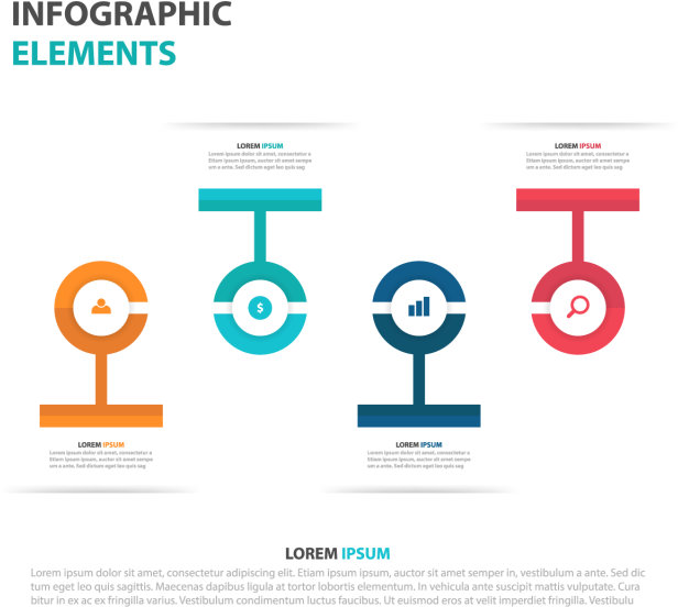 Abstract Colorful Circle Business Infographics Elements, - Photographic Memories By Rob Kroes (640x640), Png Download
