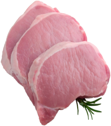 Boneless Pork Chops, Pork - Fresh Pork Loin (425x480), Png Download