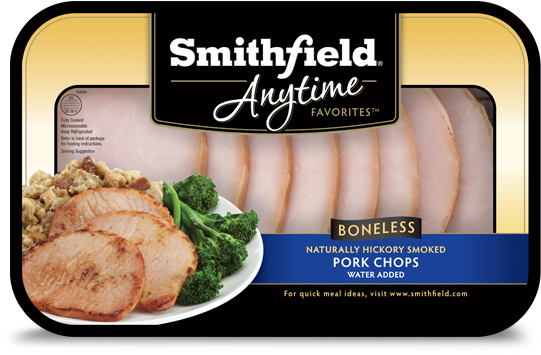 Boneless Smoked Pork Chops - Smithfield Smoked Boneless Pork Chops (620x450), Png Download