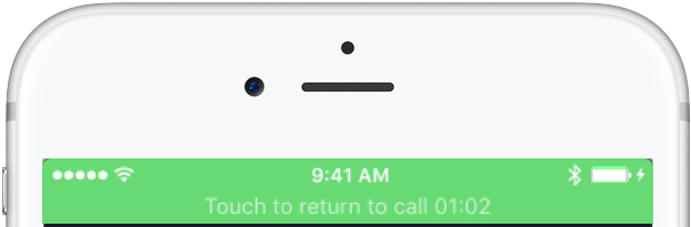 Choose The Amazon Chime Button To Navigate To The Meeting - Tap To Return To Call (632x204), Png Download