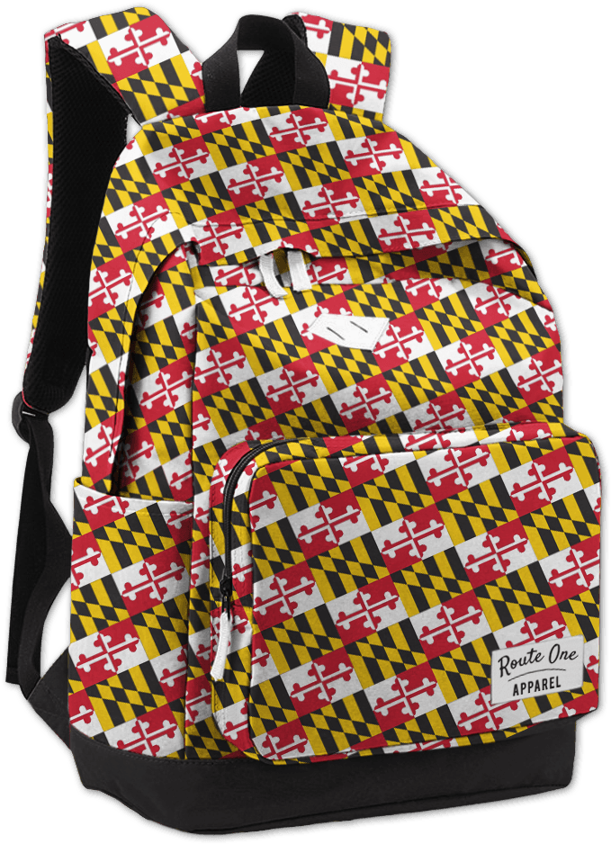 Download Maryland Full Flag / Book Bag Maryland Flag Polyster Neck