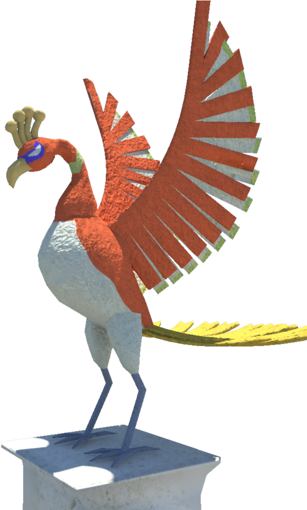 Hooh7 Hooh8 Hooh9 Hooh10 - Ho Oh 3d (1024x1024), Png Download