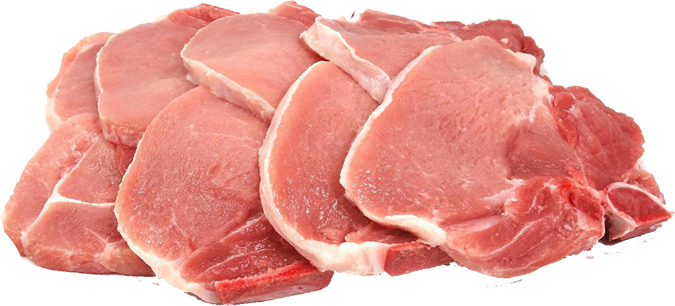 Thin Size Pork Chops - Pork (1500x867), Png Download