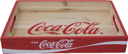 Coca-cola Wood Crate Tray - Coca Cola Crate (586x586), Png Download
