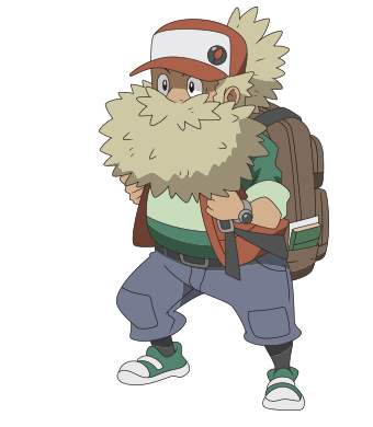 A Researcher Who's Been Chasing After Ho Oh For A Long - Pokemon Movie 20 Red (339x461), Png Download