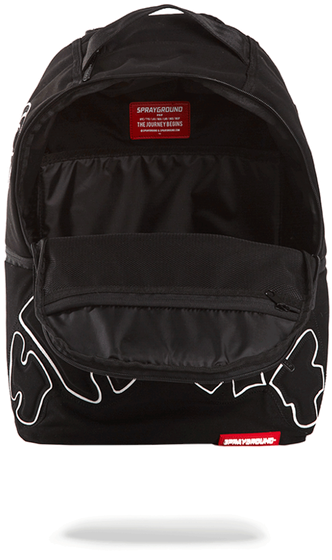Sprayground Uptempo Shark Urban Blk Wht Laptop Book - Laptop Bag (500x638), Png Download