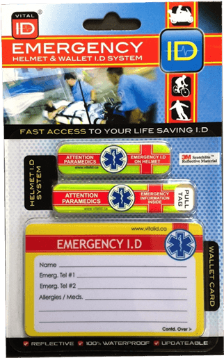 Motorcycle / Cycle “rider - Vital Id Rider I.d. & Reflective System (600x600), Png Download