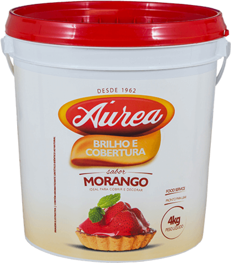 Brilho E Cobertura De Morango - Aurea Alimentos (1000x1000), Png Download