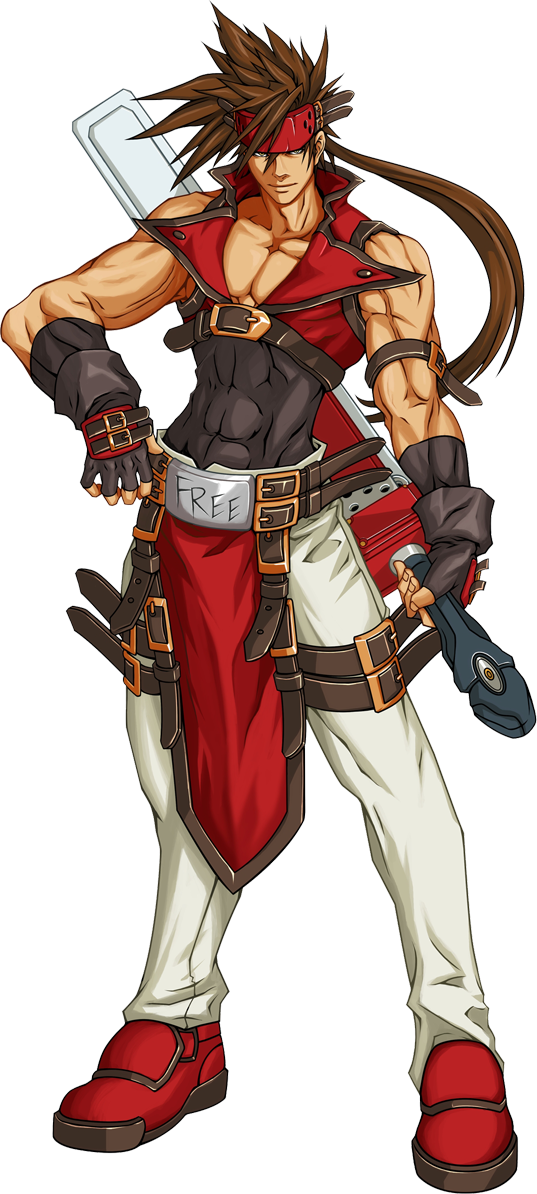Sol Badguy - Guilty Gear Main Characters (537x1194), Png Download