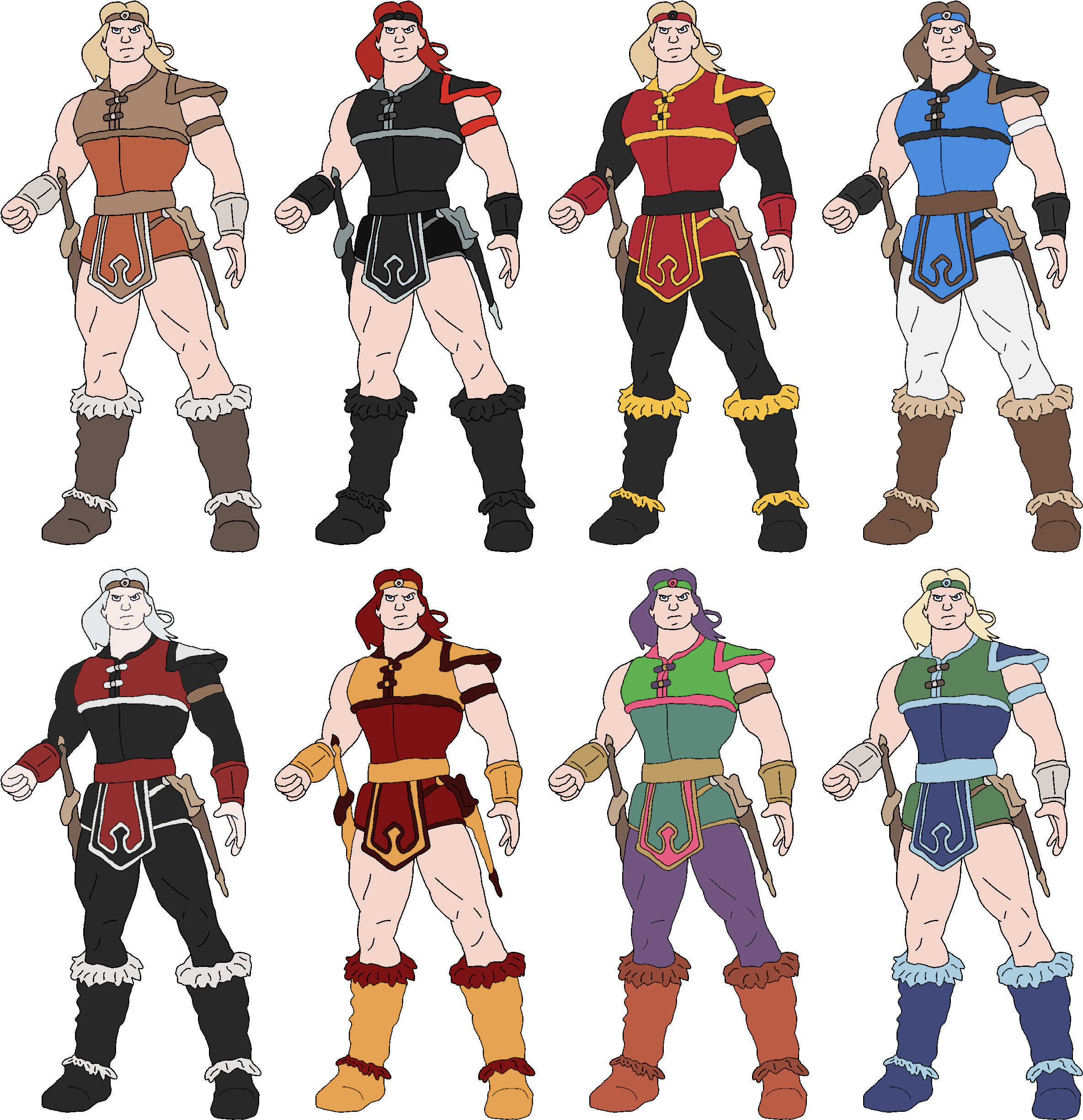 Lizuka's Alternate Color Mock-ups - Cartoon (2396x2484), Png Download