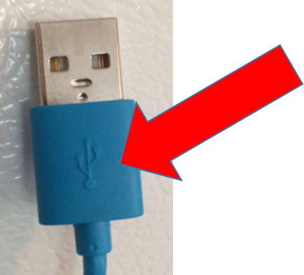 Usb On Top Of Cord - Usb (434x393), Png Download
