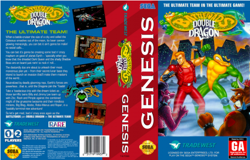 Battletoads & Double Dragon The Ultimate Team [genesis (500x500), Png Download