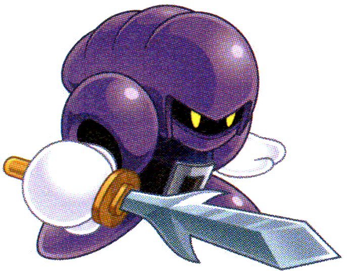 Kirby Clipart Sword - Sword Knight Kirby Super Star (736x588), Png Download