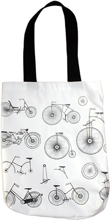 Wheels On Canvas Bag Iv - Tote Bag (354x525), Png Download