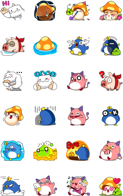 Maplestory Thailand - Maplestory Line Stickers (420x673), Png Download