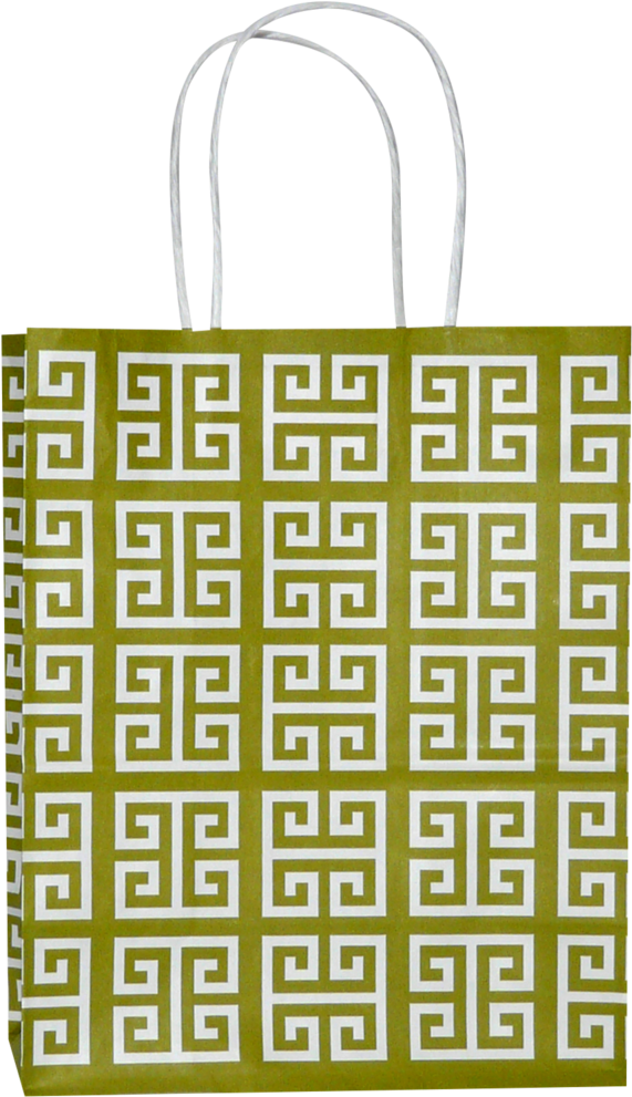 Greek Key Green Cub Totes (1000x1000), Png Download