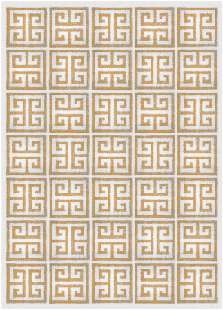 Camel Greek Key Rug 4' X 6' - Safavieh Area Rug Dhu626d Dhurries, Navy / Ivory (736x460), Png Download