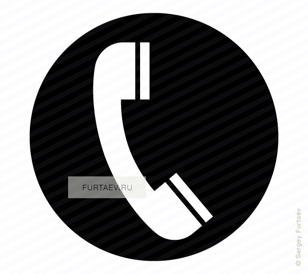 Vector Icon Of Telephone Receiver Against Circle - Phone Label (620x553), Png Download