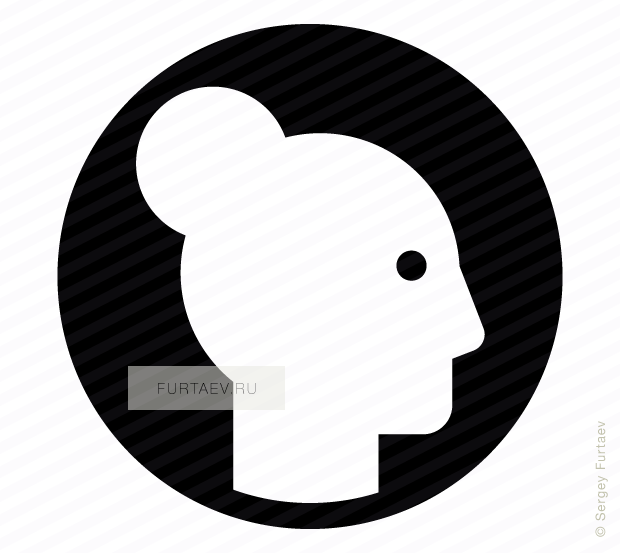 Vector Icon Of Female Profile Against Circle - Emblem (620x553), Png Download