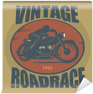Vintage Motorcycle Sport Label, Vector Illustration - Motorcycle Sport (400x400), Png Download