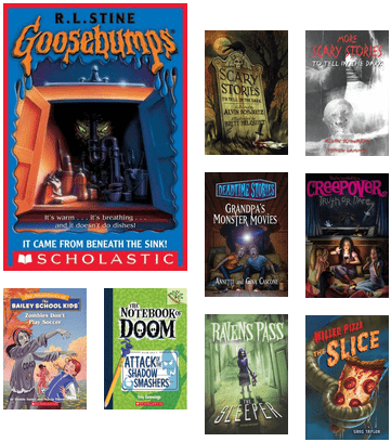 Goosebumps Books (436x453), Png Download