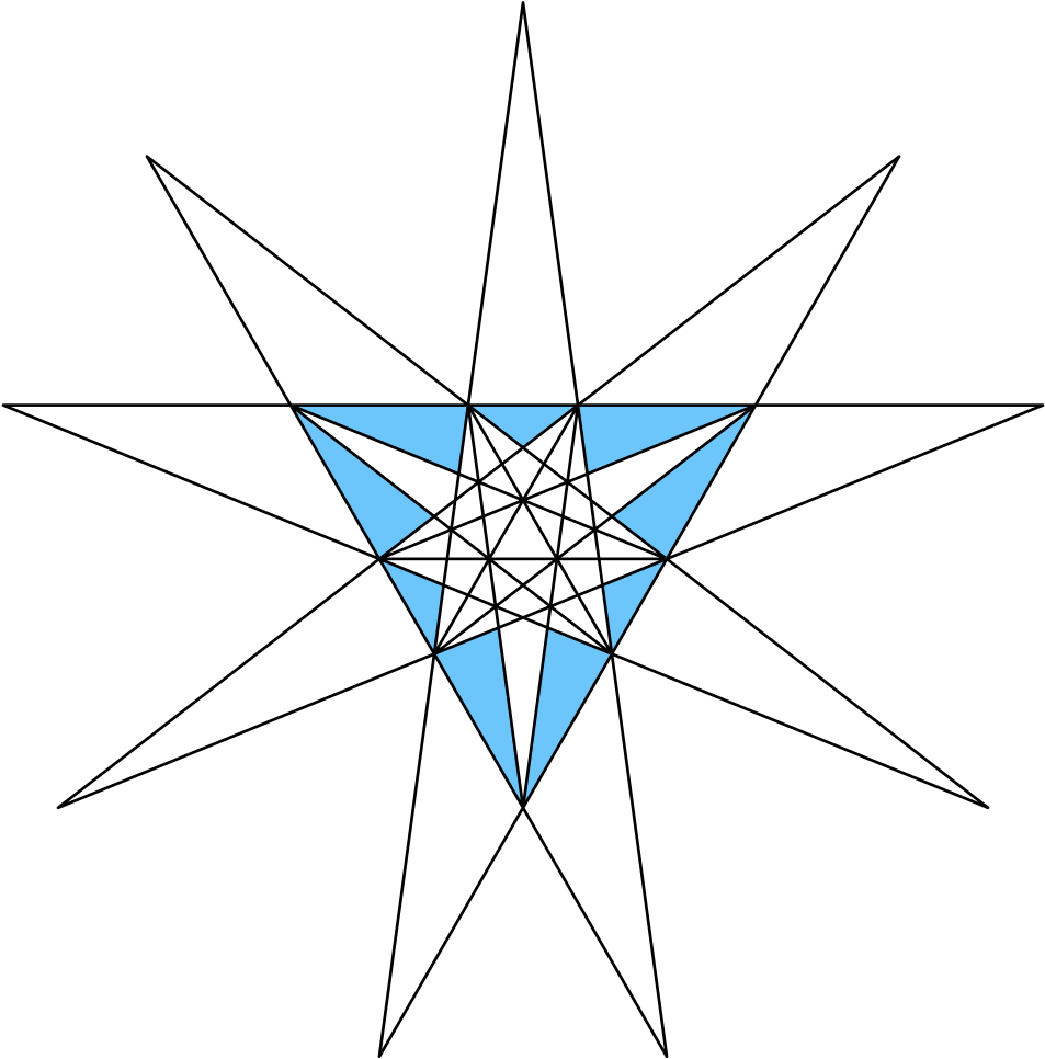 Great Icosahedron Stellation Facets - Stellation (1000x1000), Png Download