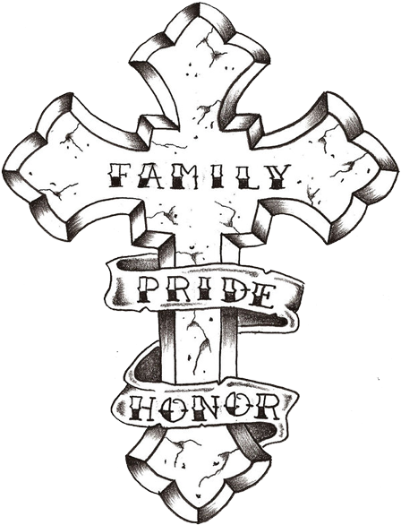 Tyrone Tyson - Google - Cool Drawing Of Cross (450x593), Png Download