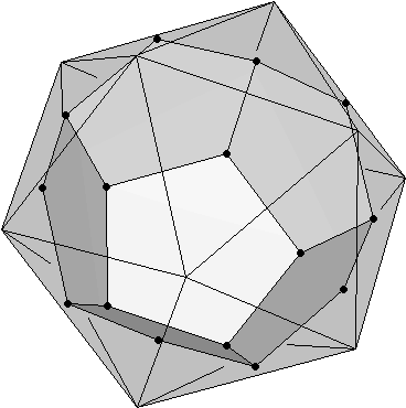 Dodecahedron As Dual Of An Icosahedron - Icosaedro Dentro De Dodecaedro (403x403), Png Download