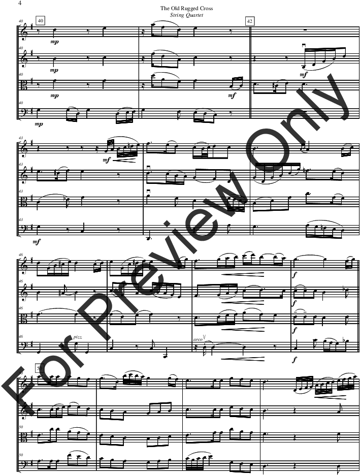 The Old Rugged Cross Thumbnail - Sheet Music (816x1056), Png Download