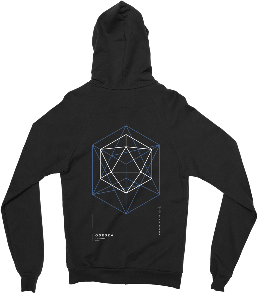 Icosahedron Cube Zip Hoodie - Goth Boi Clique Clothing (1024x1024), Png Download