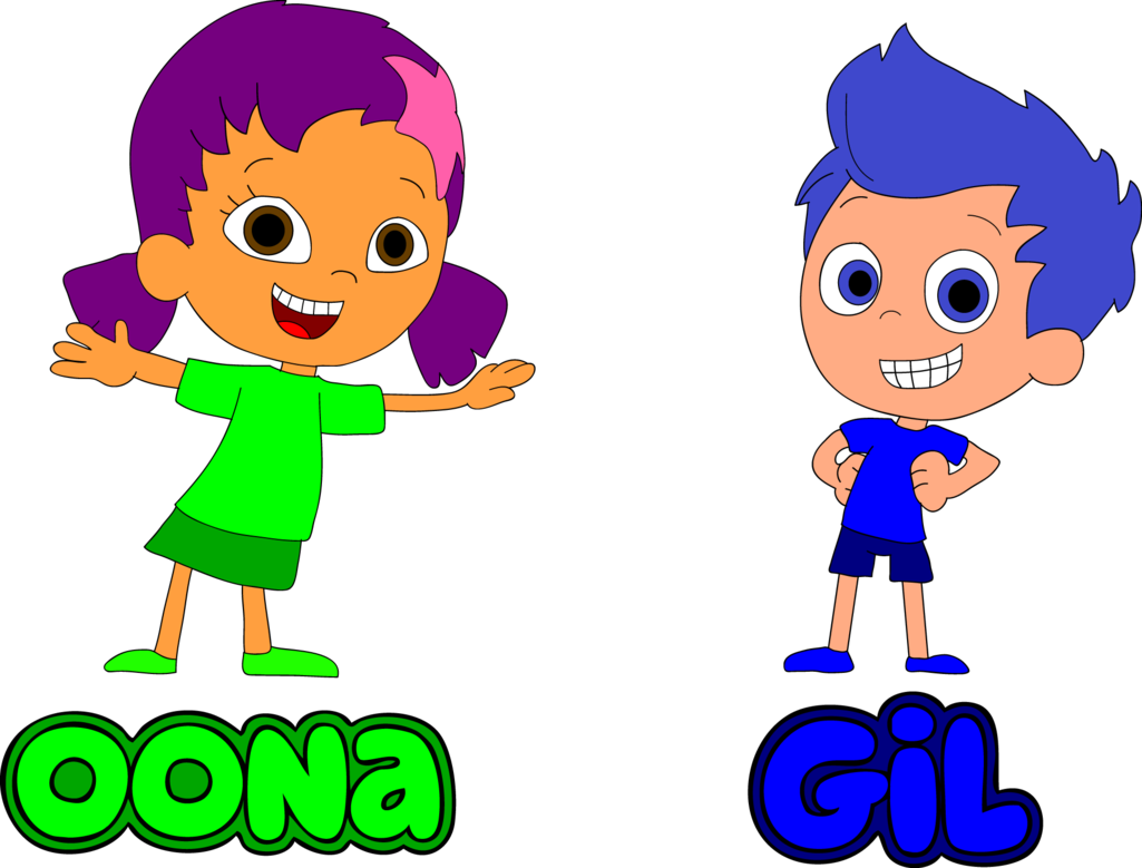 Revolutionary Bubble Guppie Oona And Gil Of Guppies - Bubble Guppies Oona And Gil (1025x779), Png Download