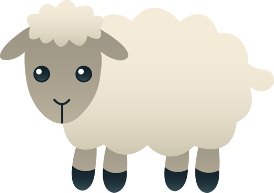 Farm Clipart Goat Art Barn Life Commercial Use Baby - Transparent Background Sheep Clipart (550x388), Png Download