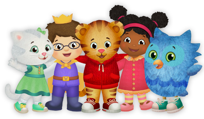 Daniel Tiger's Neighbourhood - Daniel Tiger And Friends (660x386), Png Download