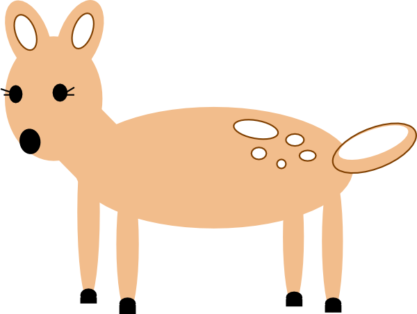 Small - Doe Clipart (600x452), Png Download