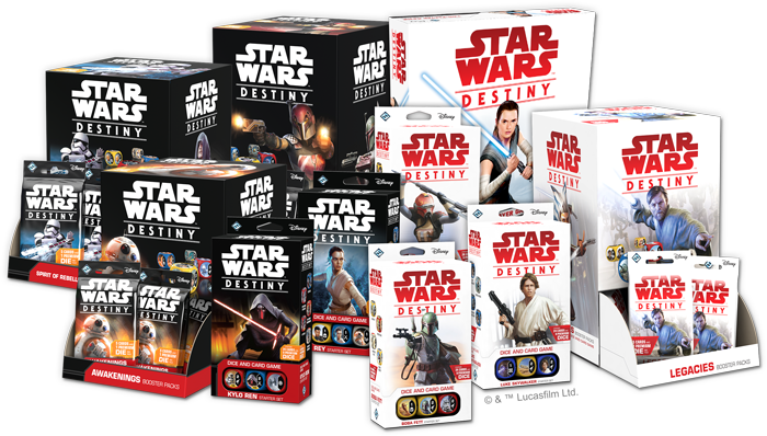 Since The Kylo Ren And Rey Starter Sets For Star Wars™ - Star Wars Destiny Booster Box (700x398), Png Download