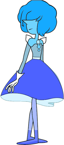 Blue Pearl Sapphire Fuse - Steven Universe Blue Pearl Fusion (432x596), Png Download