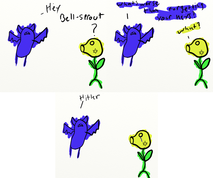 Dear Jewish Bellsprout - Cartoon (728x610), Png Download