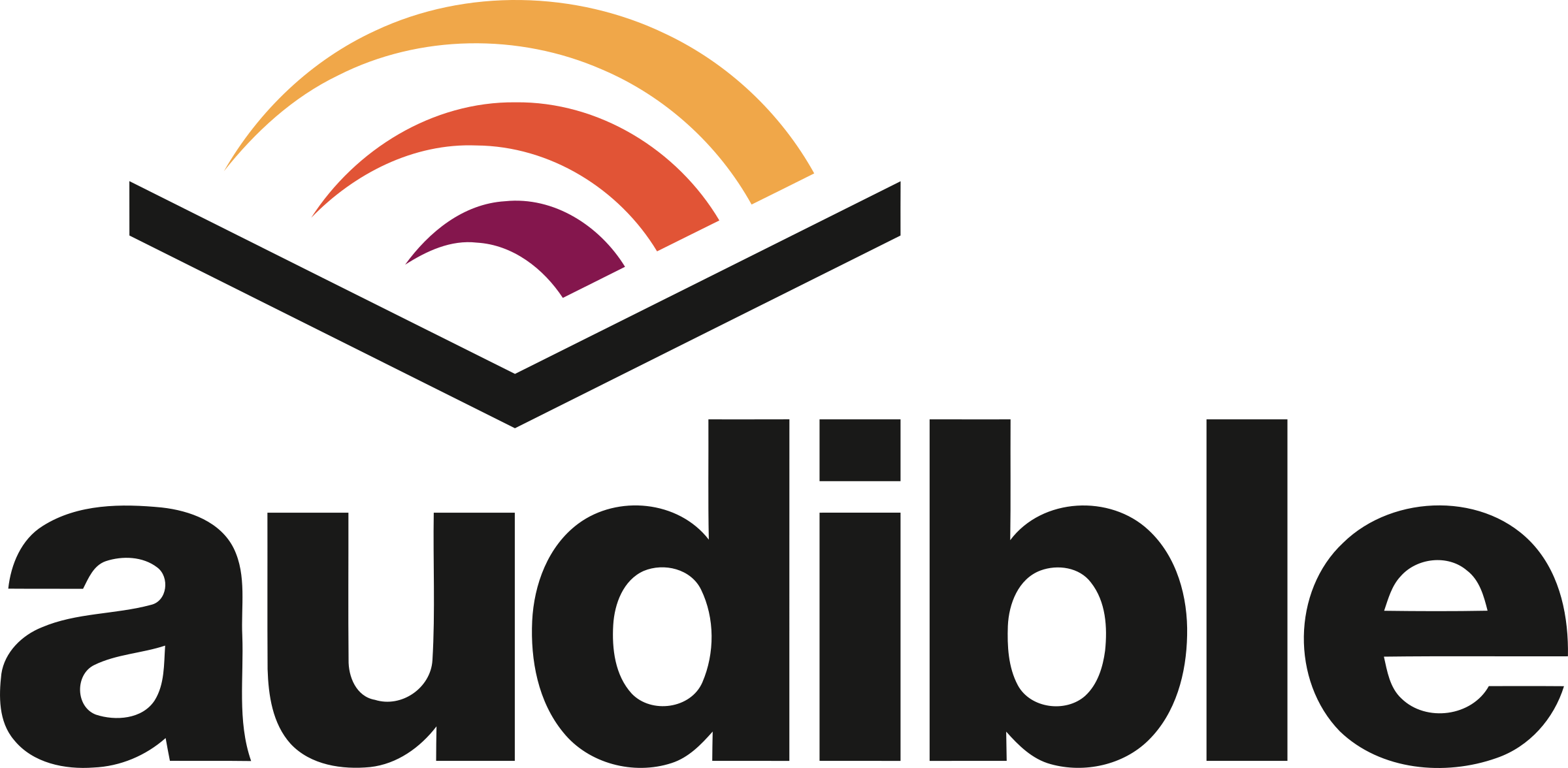 Audible Logo Png Transparent - Audible Logo Svg (2400x1176), Png Download