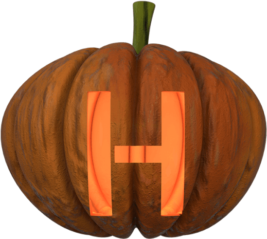 Jack O' Lantern Font - Pumpkin (595x595), Png Download