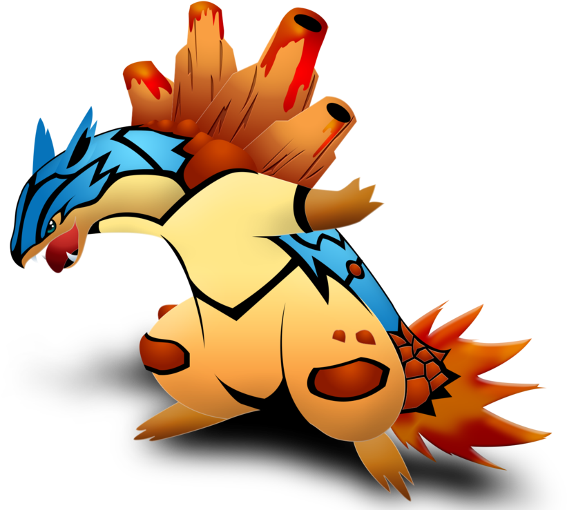 Png - Mega Typhlosion Y (1024x766), Png Download