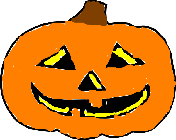 Jack-o'-lantern (600x477), Png Download