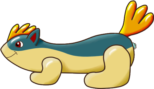 Quilava Pooltoy - Cartoon (640x480), Png Download